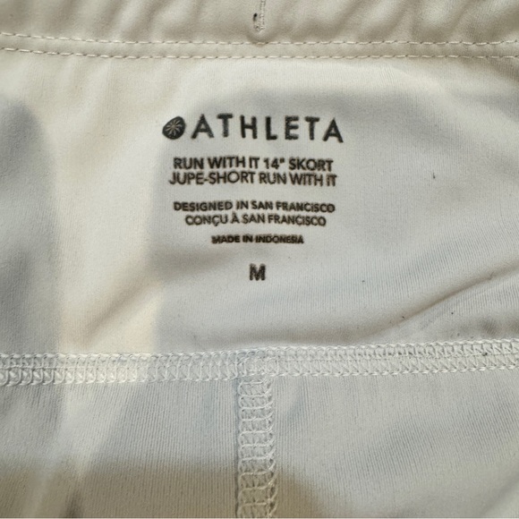 Athleta White “Run with It” Skort - Picture 4 of 5